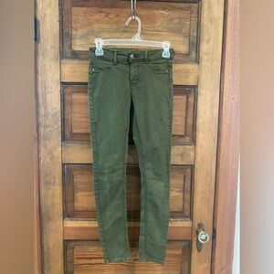 Women's Olive Green Jeans